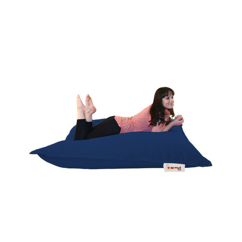 100% Original Garden Bean Bag Chair, Dark Blue, 39.4 x 39.4 x 7.9 inches | Waterproof 100% Polyester Fabric, Hidden Double Zipper System | Ideal for Modern Outdoor Entertainment & Relaxation