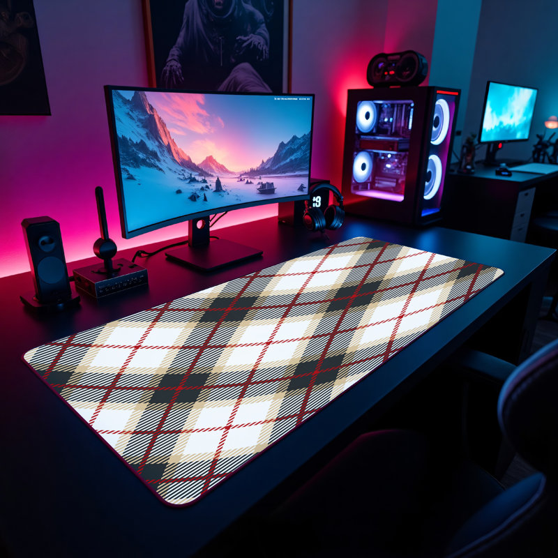 Polyester Desk Pad, 14.4x12.1