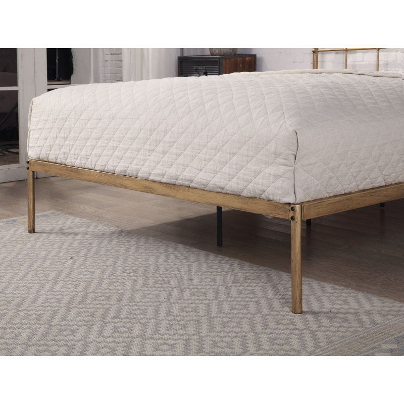 Mcgowan Open-Frame Bed, Double (4'6), Antique Bronze