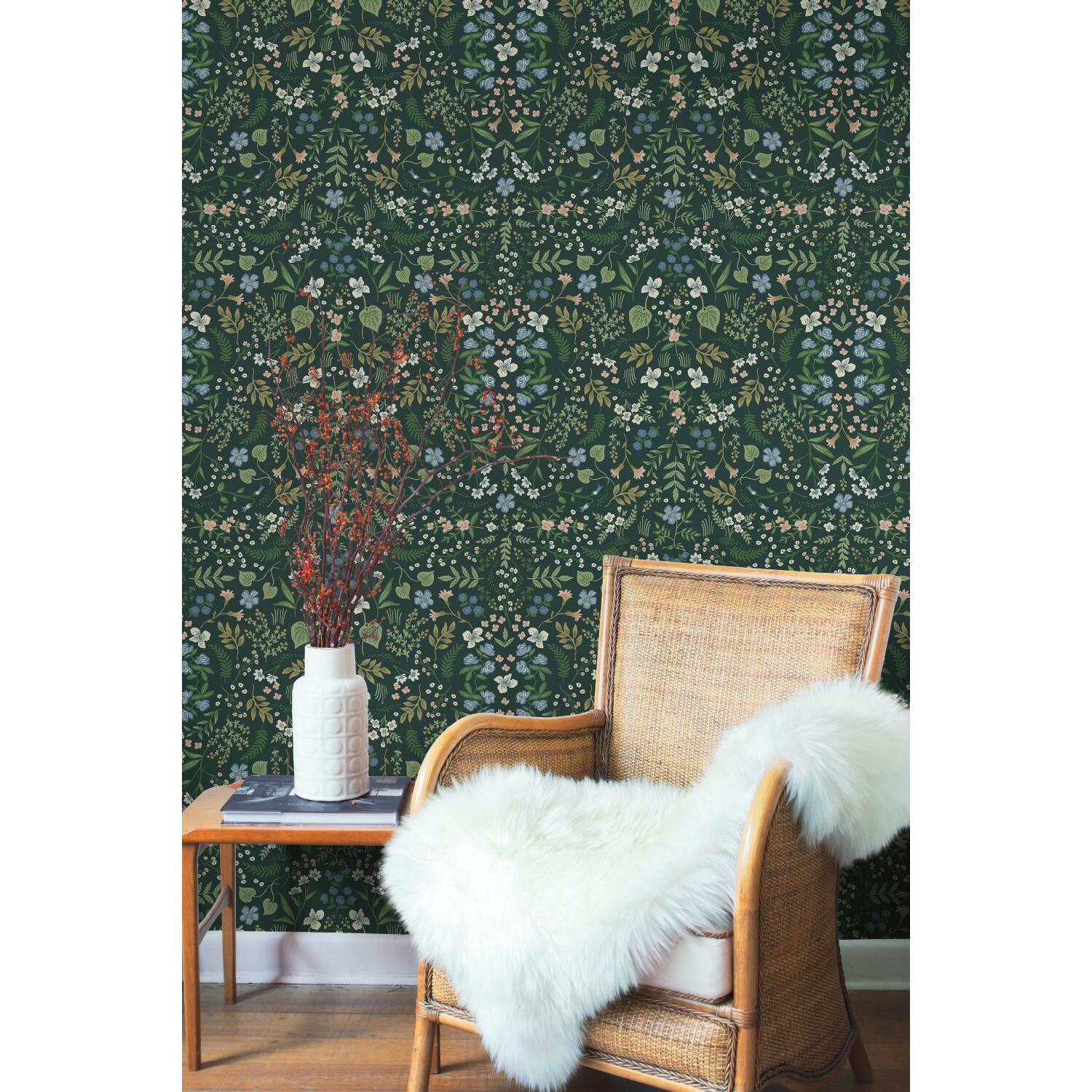 Wildwood Wallpaper Double Roll, Green