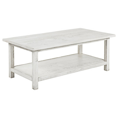 Wood Coffee Table With Shelf