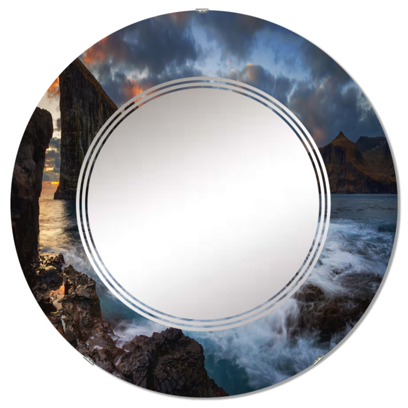 Miroir de salle de bain sans cadre, 32 po x 32 po