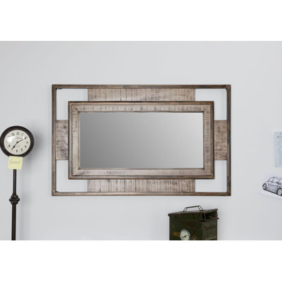 Heavy Industry Wood Wall Mirror