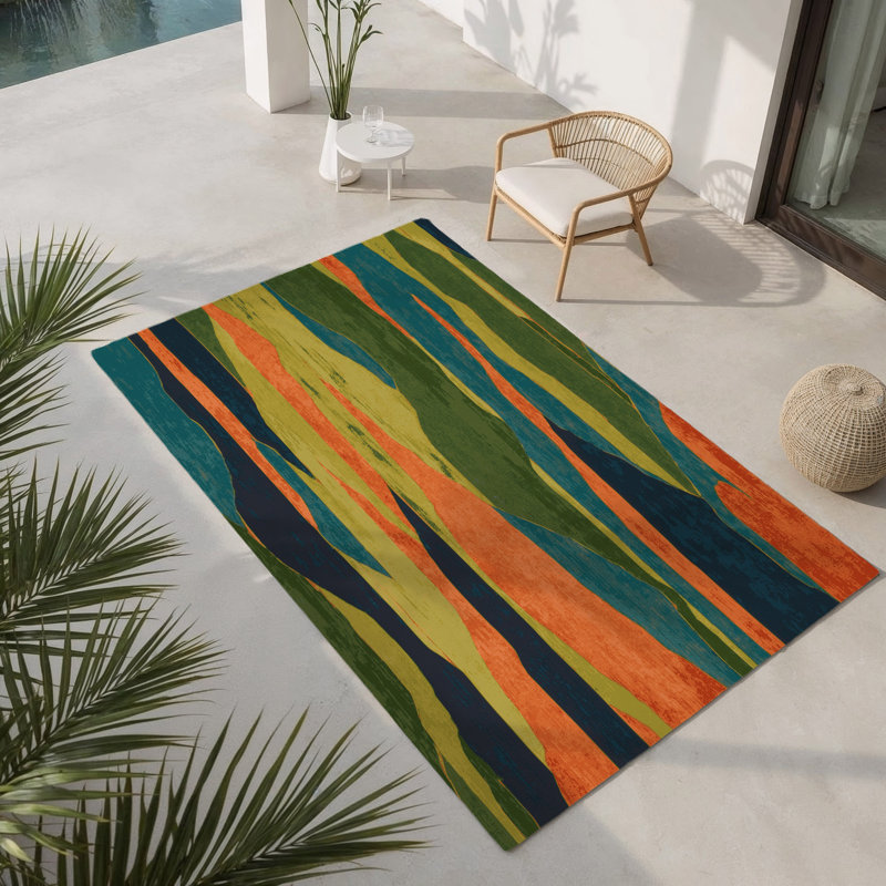 Tapis intérieur et extérieur Terra Pulse, Rectangle 5 pi x 7 pi