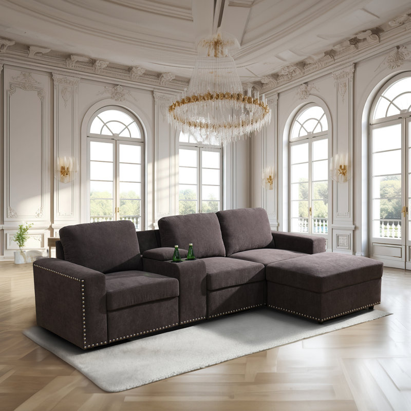Leyo Upholstered Sectional Right Hand Facing