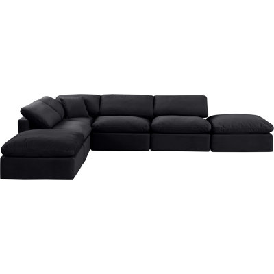 Itala Velvet L-Shaped Sectional Reversible