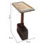 Argjirulla Solid Wood Frame End Table