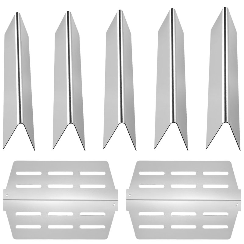 Barres 17 po pour remplacement de gril en acier de la série 300 Genesis, 5 et 2 plaques chauffantes, de haute qualité, durables, série de remplacement Precise Fit, acier inoxydable