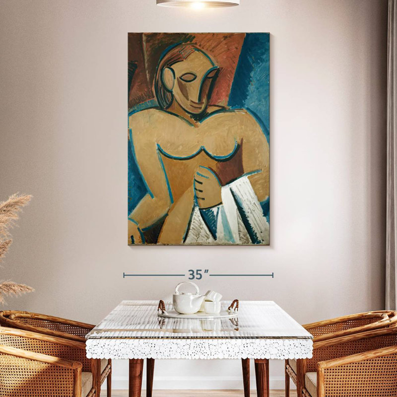 Avery Nude With Towel, 51" H x 34" W