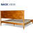 Kalleen Solid Wood Bed Frame with Artistic Patterned Headboard-89657000-89657002