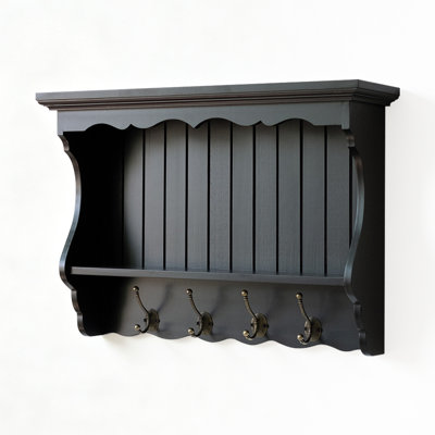Solid wood Wall Mounted Shelve, Modern Decor Display Shelf for Bedroom, Bathroom, Kitchen, Living Room