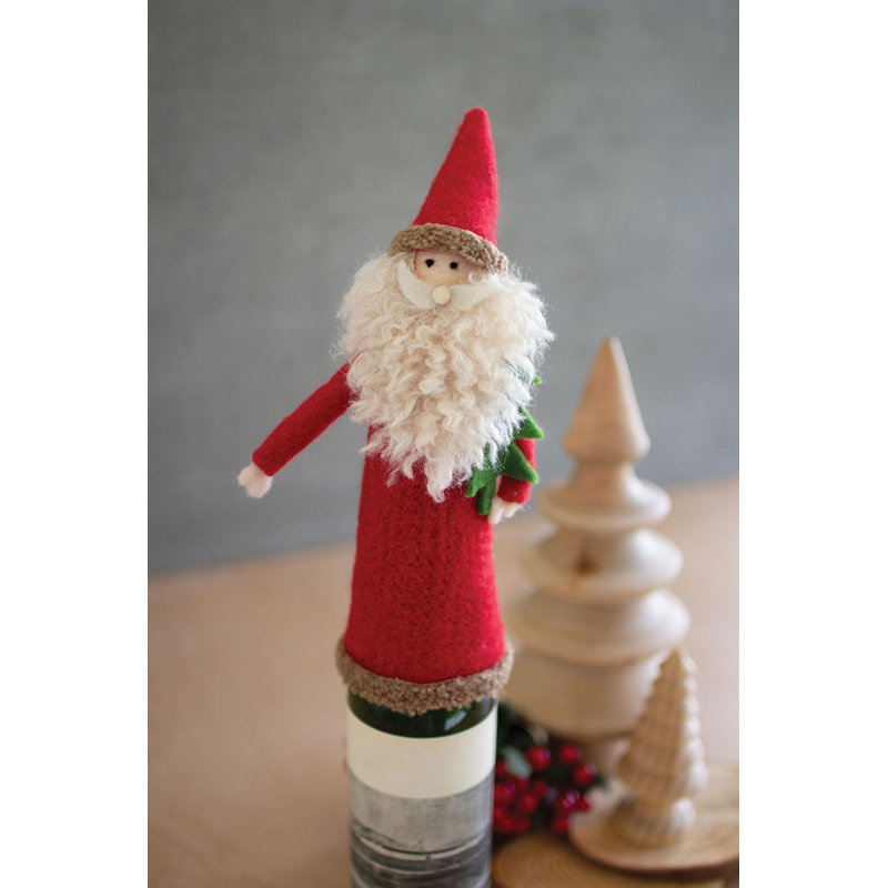  Couvre-bouteille de Noël en feutre Felt
