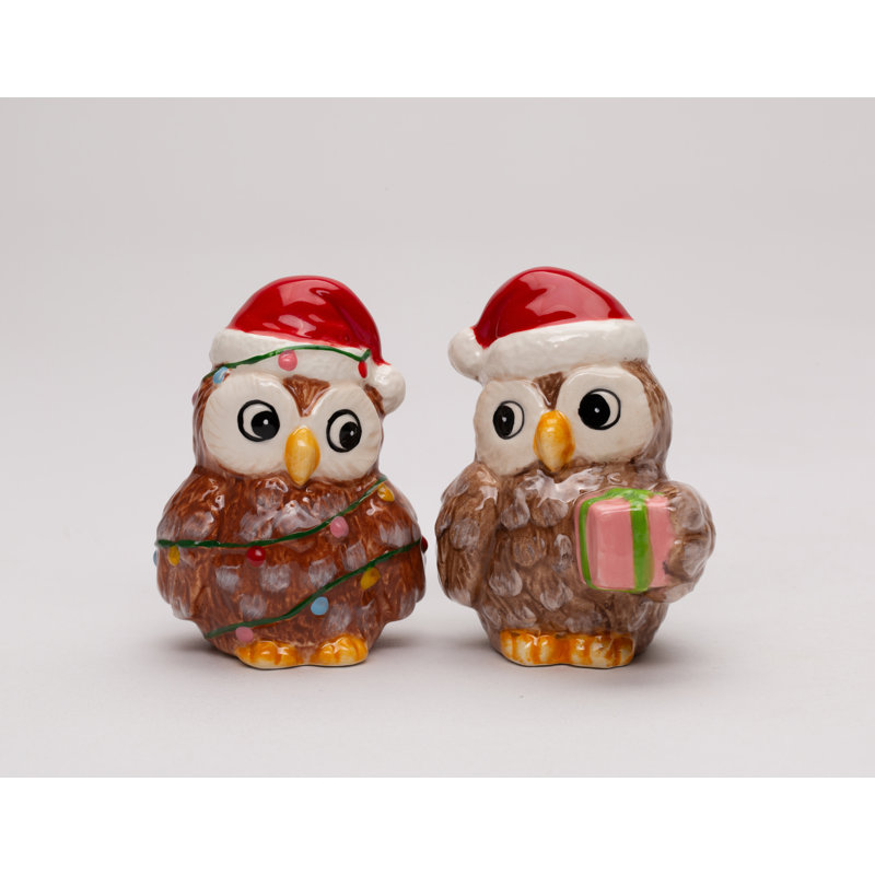 Hiboux de Noël sel et poivre