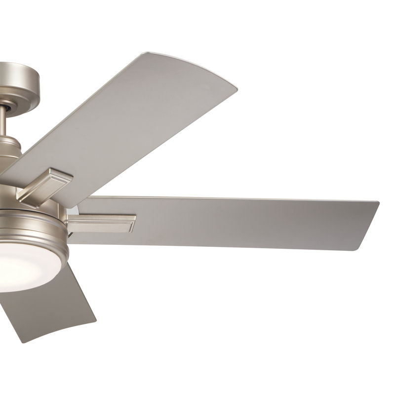 52'' Ceiling Fan with LED Lights, Brushed Nickel