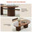 39.38'' W Oval Single Coffee Table-1159105020