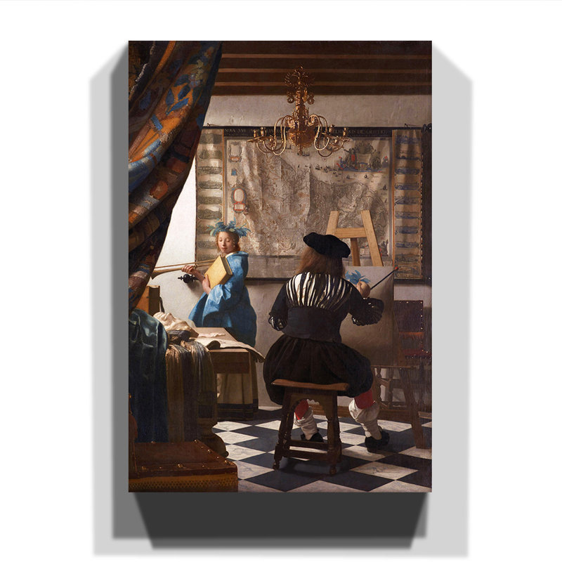 Johannes Vermeer - Wrapped Canvas Painting, 100cm H x 70cm W