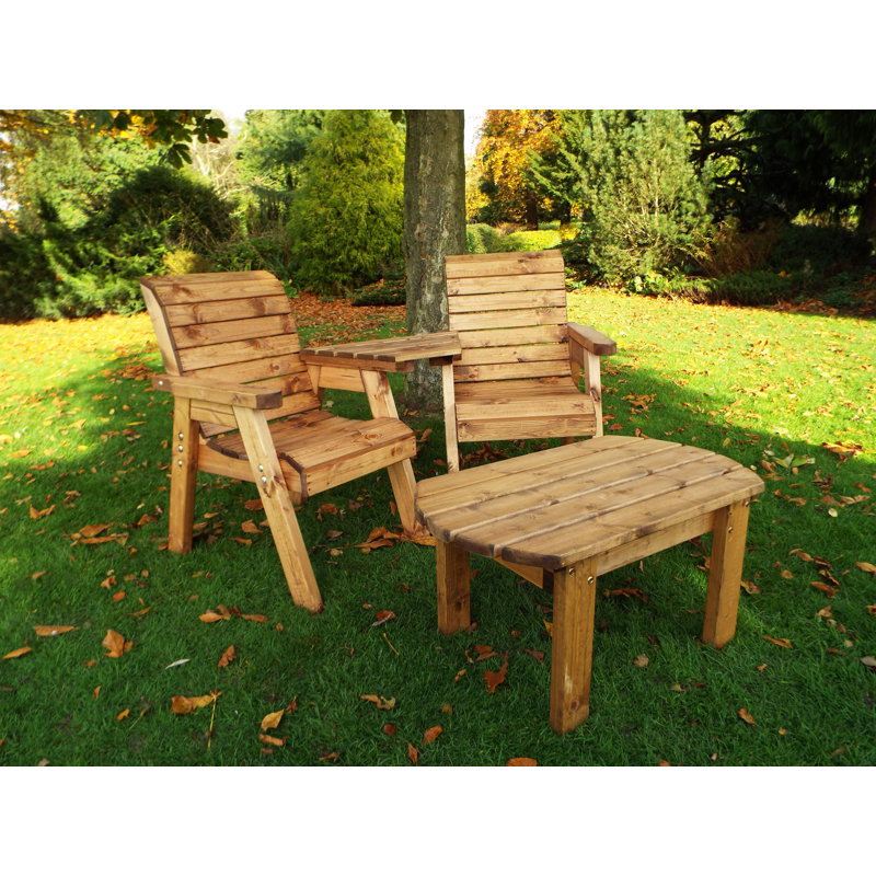 Charleah Wicker 2 - Person Garden Lounge Set