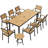 Loddon Aluminum Outdoor Patio Dining Set with Dining Table, Small Side Table and Stackable Chairs-2062317909-2062317907