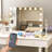 Vanity Mirror with Bluetooth Speaker and Lights, Hollywood Mirror with 15 Bulbs 3 Colour Modes USB