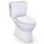TOTO Glaston 1G Two-Piece Elongated 1.0 GPF WASHLET+ and Auto Flush Ready Universal Height Toilet with SS124 SoftClose Seat, Ebony - MS472124CUF#51-1206181242