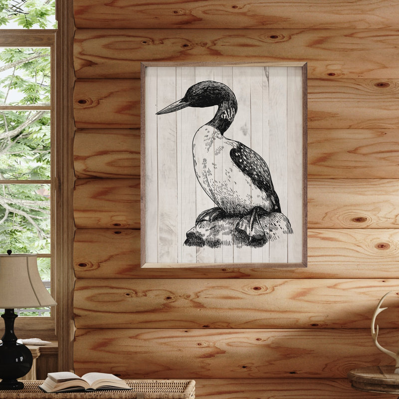 Loon Whitewash, 10" H x 8" W