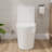 1.1gpf/1.6gpf Dual-flush Elongated One-piece Toilet with Comfort Height-127381044