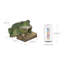 Statue de lecture de grenouille 