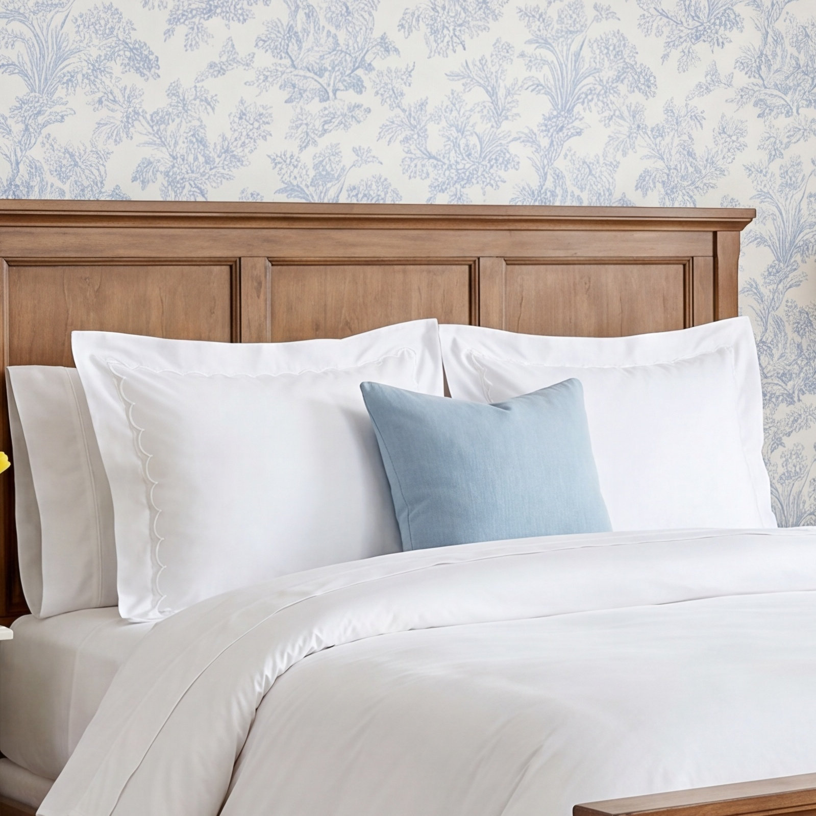 Bahati Cotton Shams, White