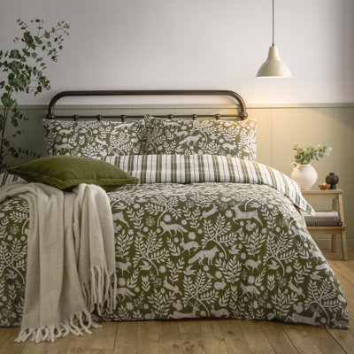 Cotton No Pattern Duvet Cover Set with Pillowcases