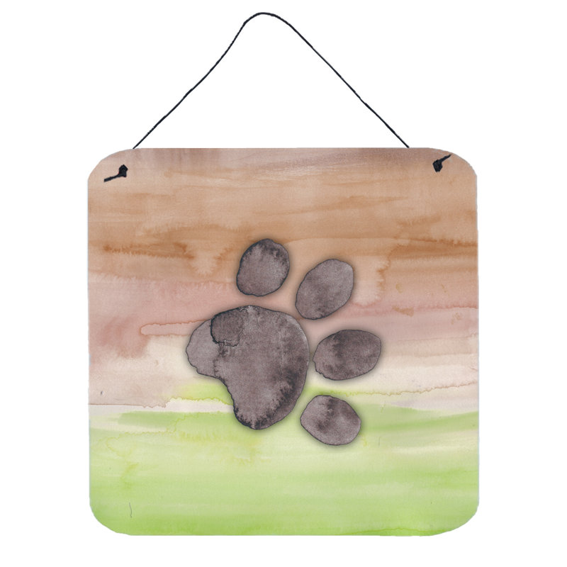 Décoration murale en aluminium pour la patte dog Harriett