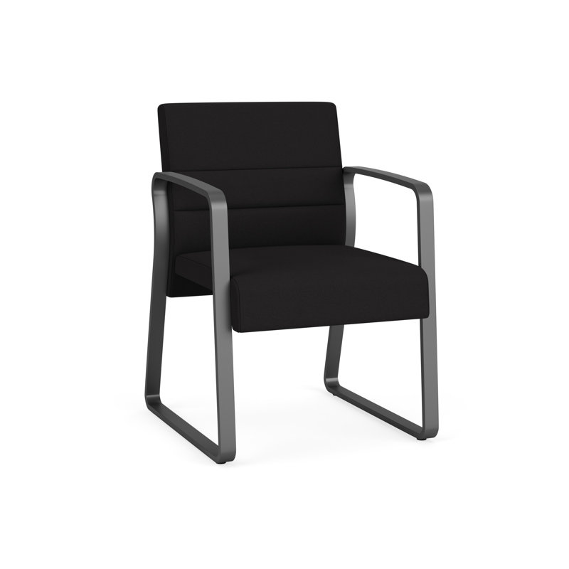 Structure en métal, Gris anthracite, Portes ouvertes en tissu noir