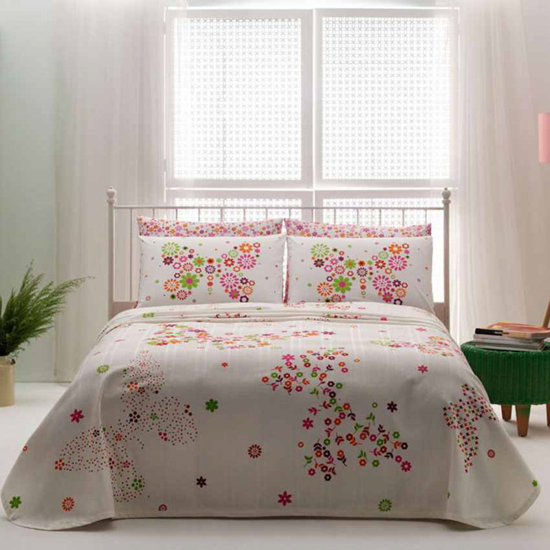 Ensemble de couvre-lit / couvre-lit 100% coton 3 pièces Belgr