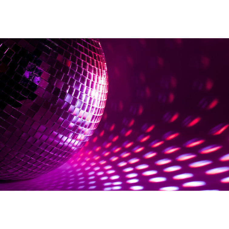 Stupell Industries «Pink Mushroom Shaped Disco Ball on Canvas