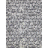 Ink Blot Wool Area Rug in Black/Gray