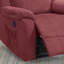 Fauteuil inclinable électrique en rouge paprika