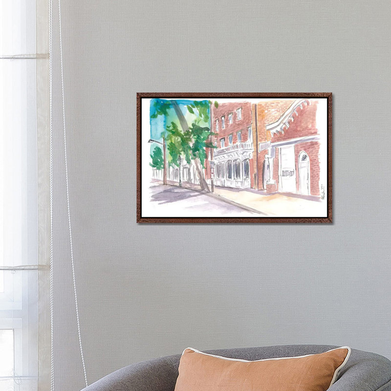 Sag Harbour Long Island Typical Main Street Scene by Markus & Martina Bleichner - Gallery-Wrapped Canvas Giclée on Canvas