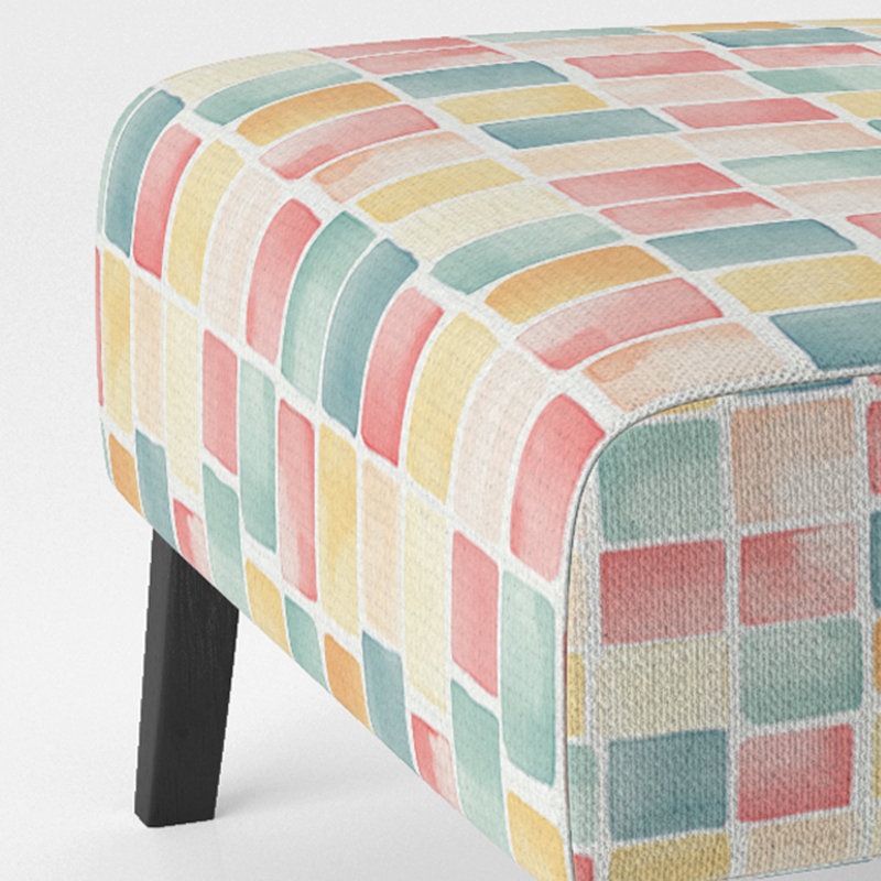 Fauteuil de chambre Treats For Kids - fauteuil Candy Blocks, Pantoufle sans accoudoirs