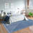GLN Rugs Contemporary Collection - Machine Washable Modern Area Rug, Contemporary Washable Rug, Non Slip Area Rug, Abstract Living Room Rug, Bedroom Rug, Bathroom Rug (Blue Rug)-259992389