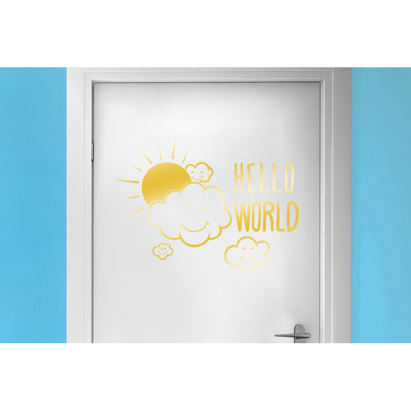 Wall Decal, Shiny Gold