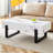 Minimalist MDF Marble-Patterned Coffee Table