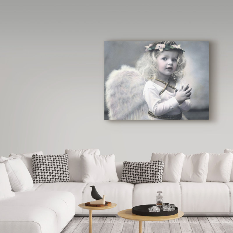 'Angelic Angel' Photographic Print on Wrapped Canvas, 18" H x 24" W x 2" D