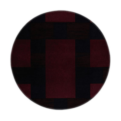 Tapis intérieur / extérieur mauve à carreaux