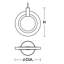 Luminaire suspendu DEL 8 po Nakyiah-915741958