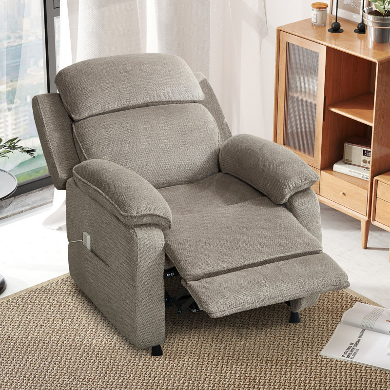 36.61'' Wide Modern Ergonomic Electric Power Recliner Chair With Remote Control, Easy-To-Clean Legs For Living Room (Set Of 2)
