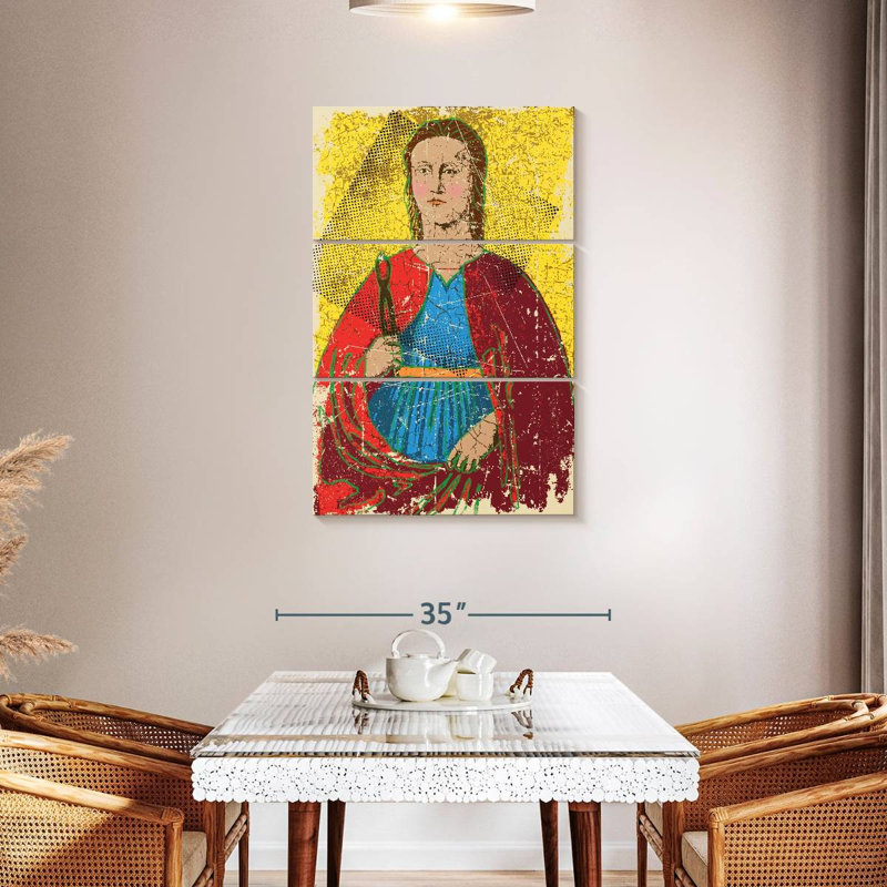Leisha demi-teinte Saint Apollonia, H 45 po x l 28 po