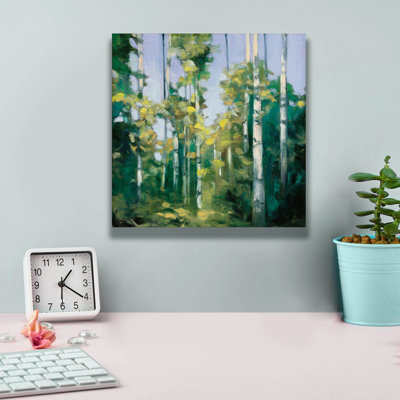 "Epic Graffiti" Birches "par Julia Purinton, art mural sur toile