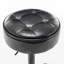 Tabouret de bar rond réglable en hauteur en similicuir 2 pièces, tabouret pivotant à hauteur de comptoir 360 ° avec structure en métal-1438140582