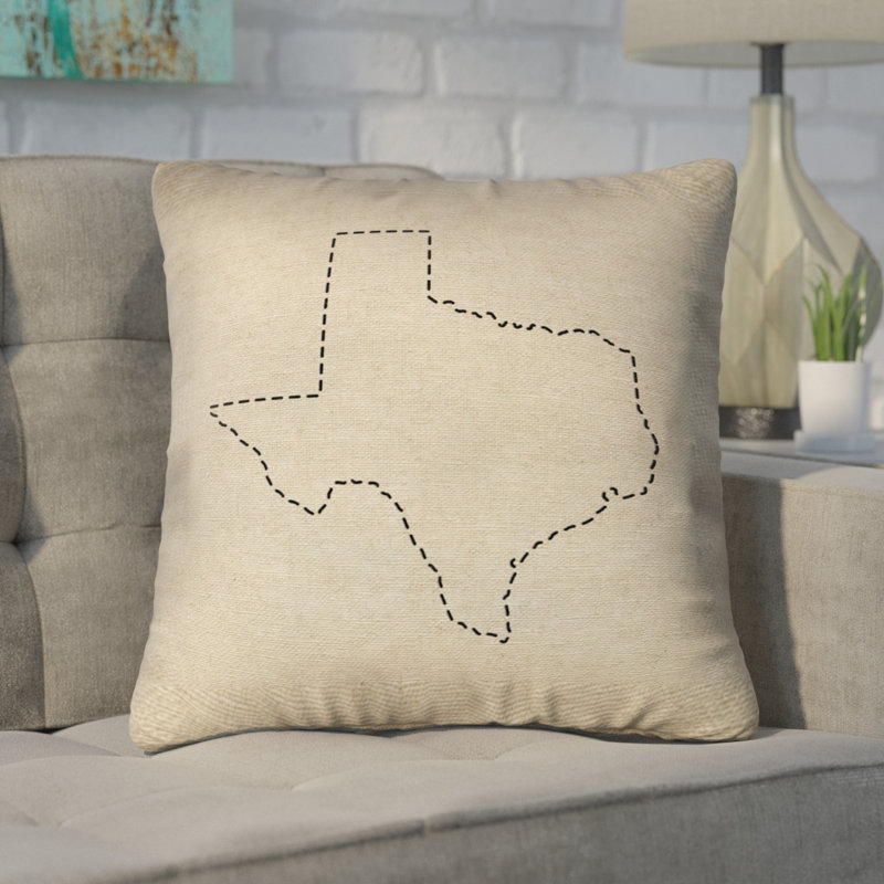 Katelyn Smith, Texas, 18 po x 18 po, Coussin décoratif
