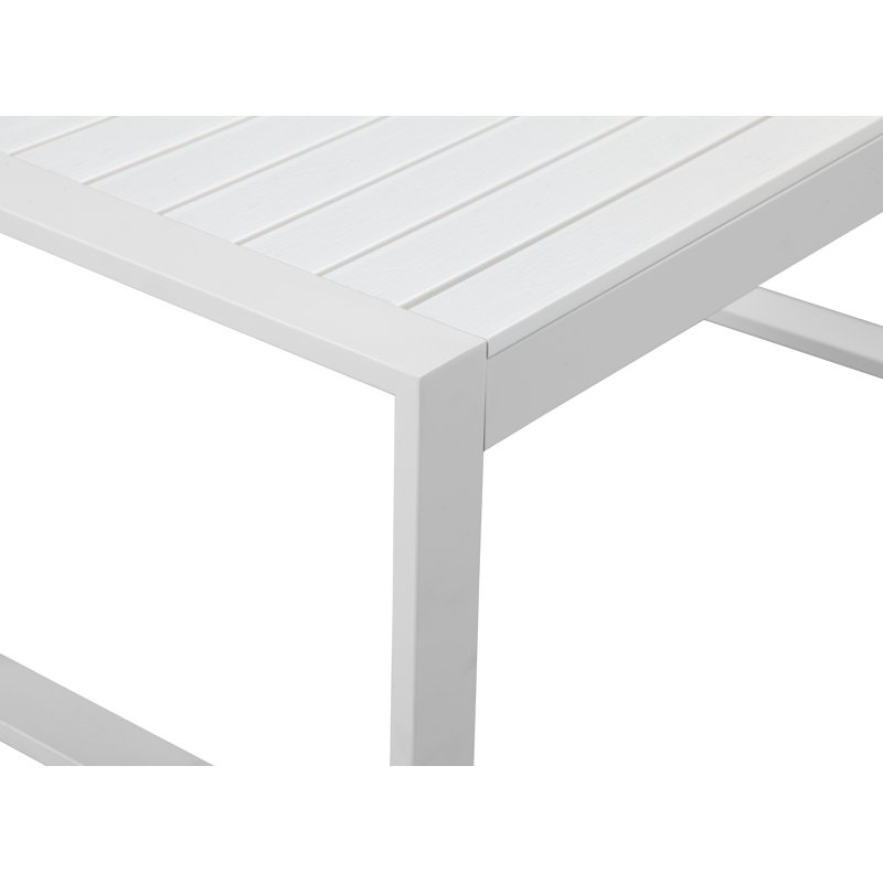Chester Outdoor Sofa Set with Rust-Free Aluminum Frame and Cushions Includes, in White