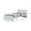 Lit simple, blanc